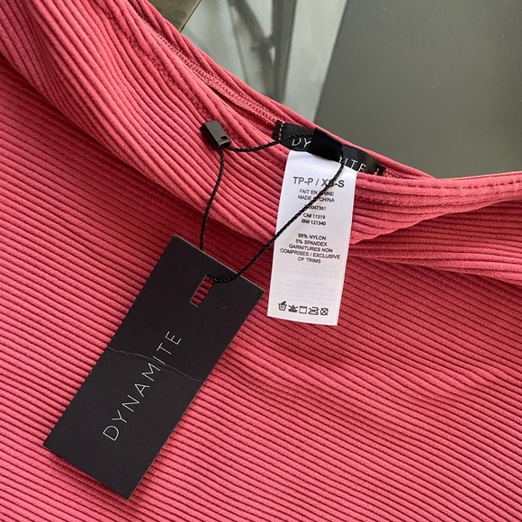 Pick 2 for $20 - Red Ribbed Tube Top - XS - Picture 2 of 2